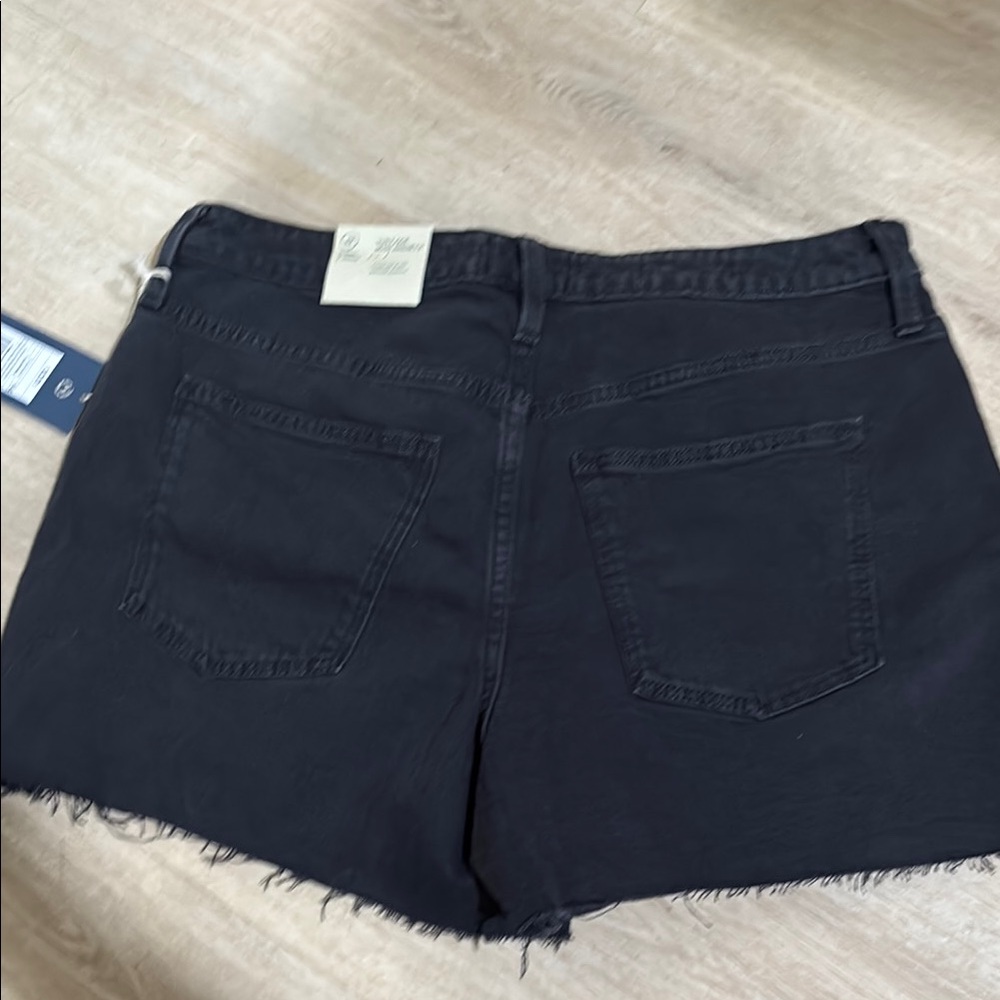 Universal Thread Black Jean Shorts Frayed Hem